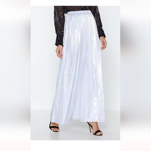 NastyGal Silver Maxi Skirt